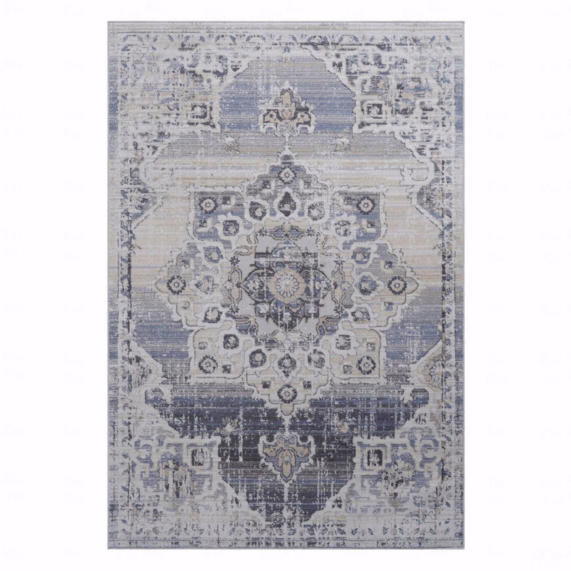 Tapis de salle à manger avec fonction anti-perte de poils, Rectangulaire 2 pi x 3 pi