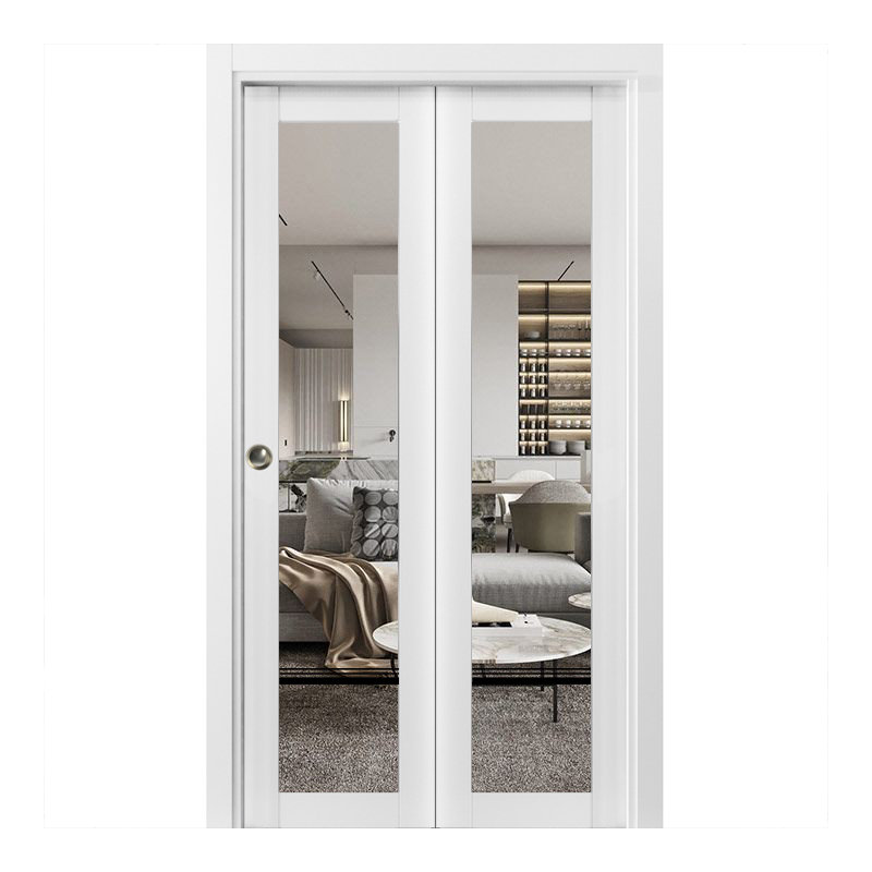 Porte pliante à panneaux en bois, 84 po x 84 po