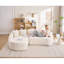 Canapé courbé sans os, modulaire à compression, haute densité, canapé-lit pour salon, salon, appartement, chenille