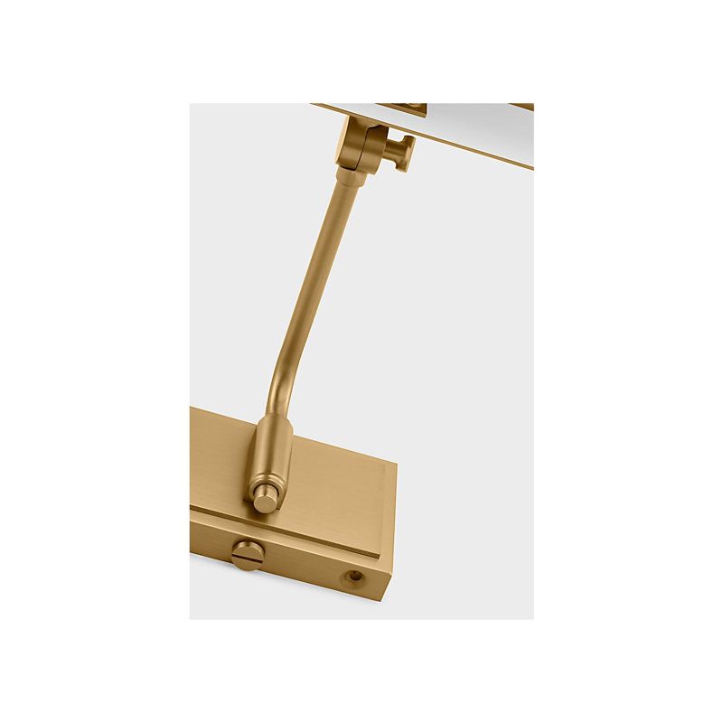 Hull Dimmable Picture Light, 7.75" H x 13" W x 9.13" D, Brushed Brass