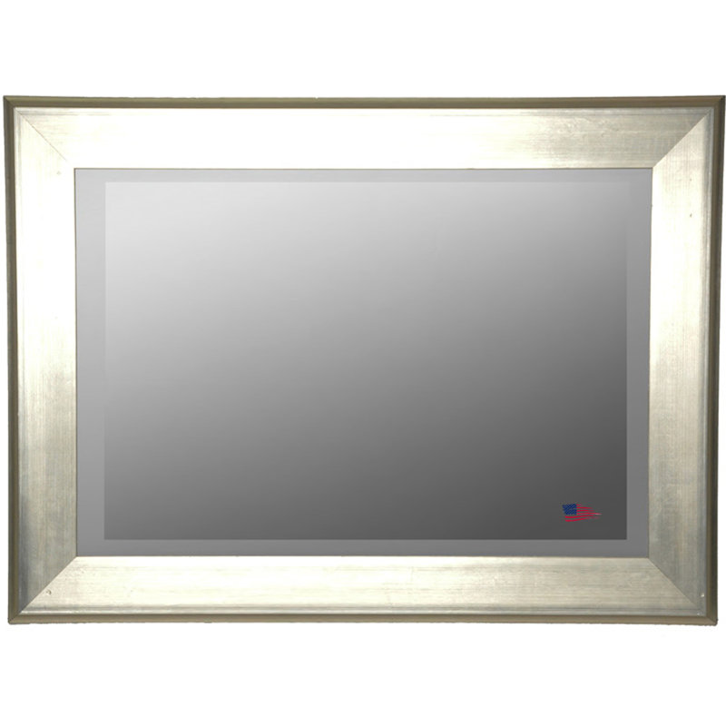 Ayden Solid Wood Flat Wall Mirror, 46.5" H x 40.5" W