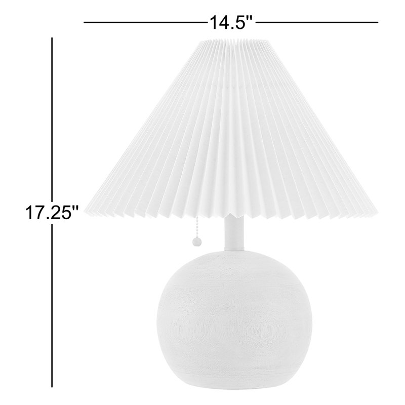 Lampe de table en résine Inaki, Bois brun, Brun