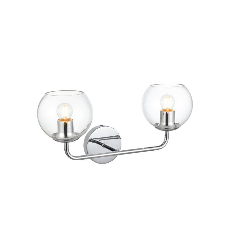 Lumière de meuble-lavabo à intensité variable, Chrome, H 10 po x l 6 po x P 6 po, Une lumière
