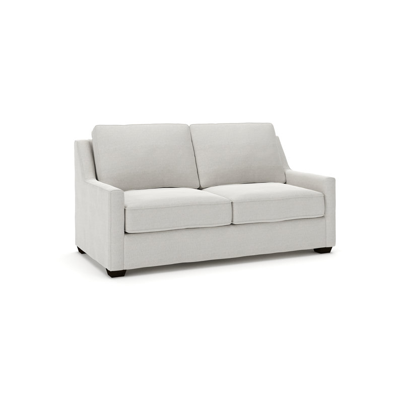 Canapé rembourré 72 po Gemi, Tissage natté ivoire Drusky Sustain®