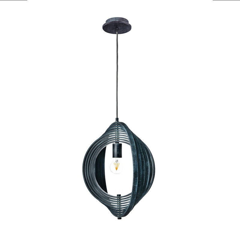 Abruzzes, 1LT Pend, L, bleu marine, H 93 po x l 20 po x P 19,25 po