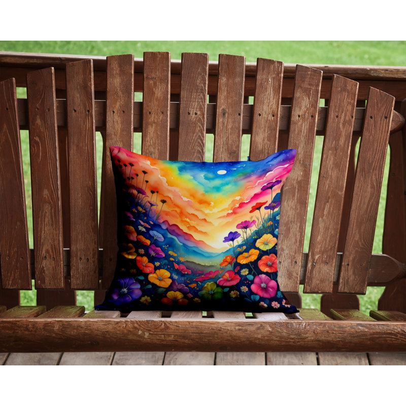 Coussin décoratif intérieur / extérieur Polyester, 14 po x 14 po