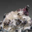 Silver On Calcite Crystal Cluster  Matrix From Bouismas Mine, Zagora, Morocco