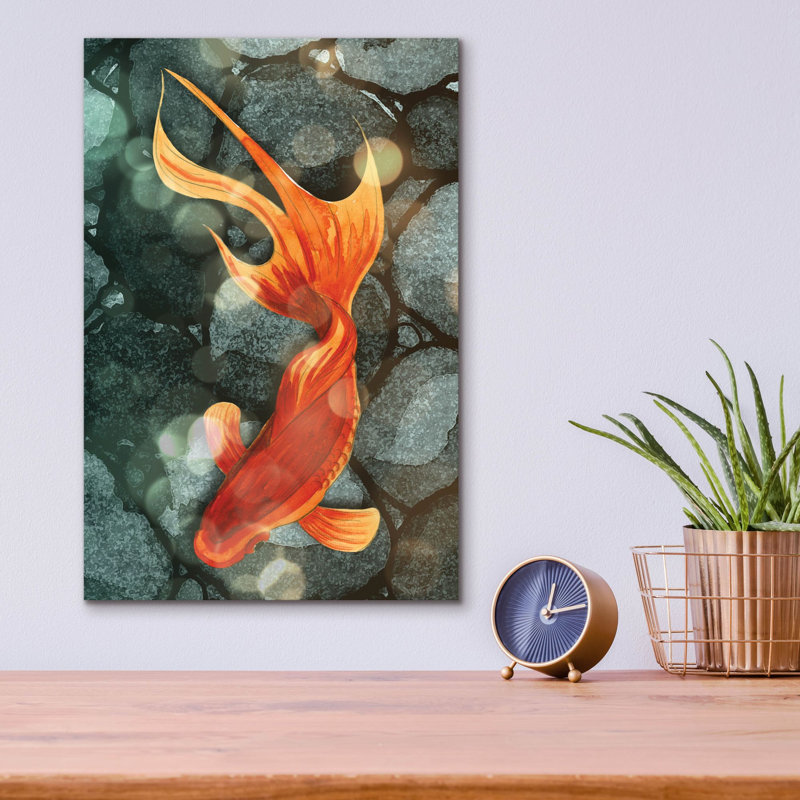 Art mural épique «Fantail 1» par Alicia Ludwig, 12 po x 16 po