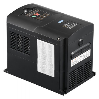 VFD 10HP, 7.5KW, 35A, 1 or 3 Phase 220V Input to 3 Phase 220V Output Variable Frequency Drive, 40-60Hz Input, 0-400Hz Output VFD for Spindle Motor CNC Speed Control