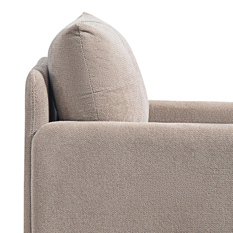Fauteuil d'appoint rembourré, Café