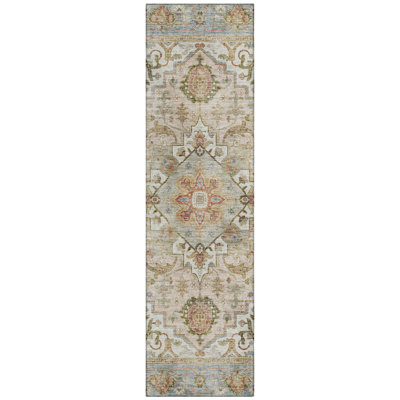 Machine Washable Indoor/Outdoor Oden ACN2163 Global Rug