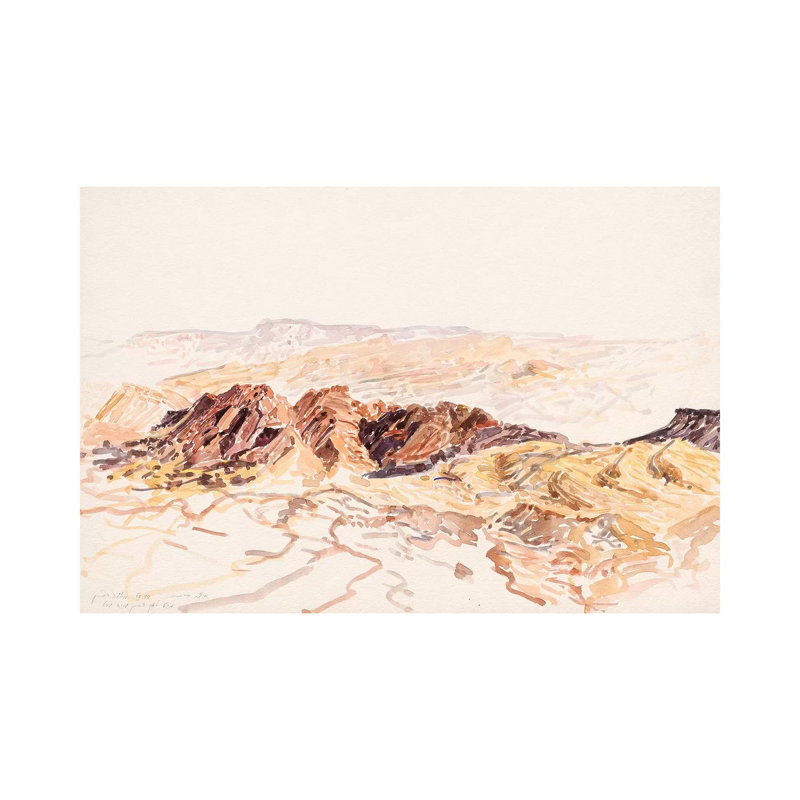 Makhtesh Ramon by Itzu Rimmer - Print on Canvas, Wrapped Canvas, 20.32 cm H x 30.48 cm W