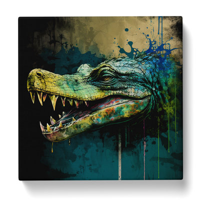 Alligator Grunge - No Frame Print
