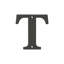 Deltana RL4T-10B 4" Residential Letter T; Oil Rubbed Bronze Finish-327834446-327834447