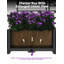 Lit de jardin surélevé en métal avec treillis - Boîte à fleurs pour plantes grimpantes sur patio, balcon ou jardin-2048262585