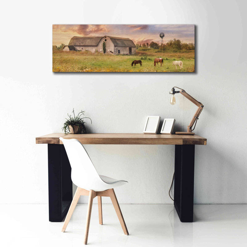 «Clayton Barnyard» par Lori Deiter, impression sur toile tendue, H 20 po x l 60 po x P 1,5 po