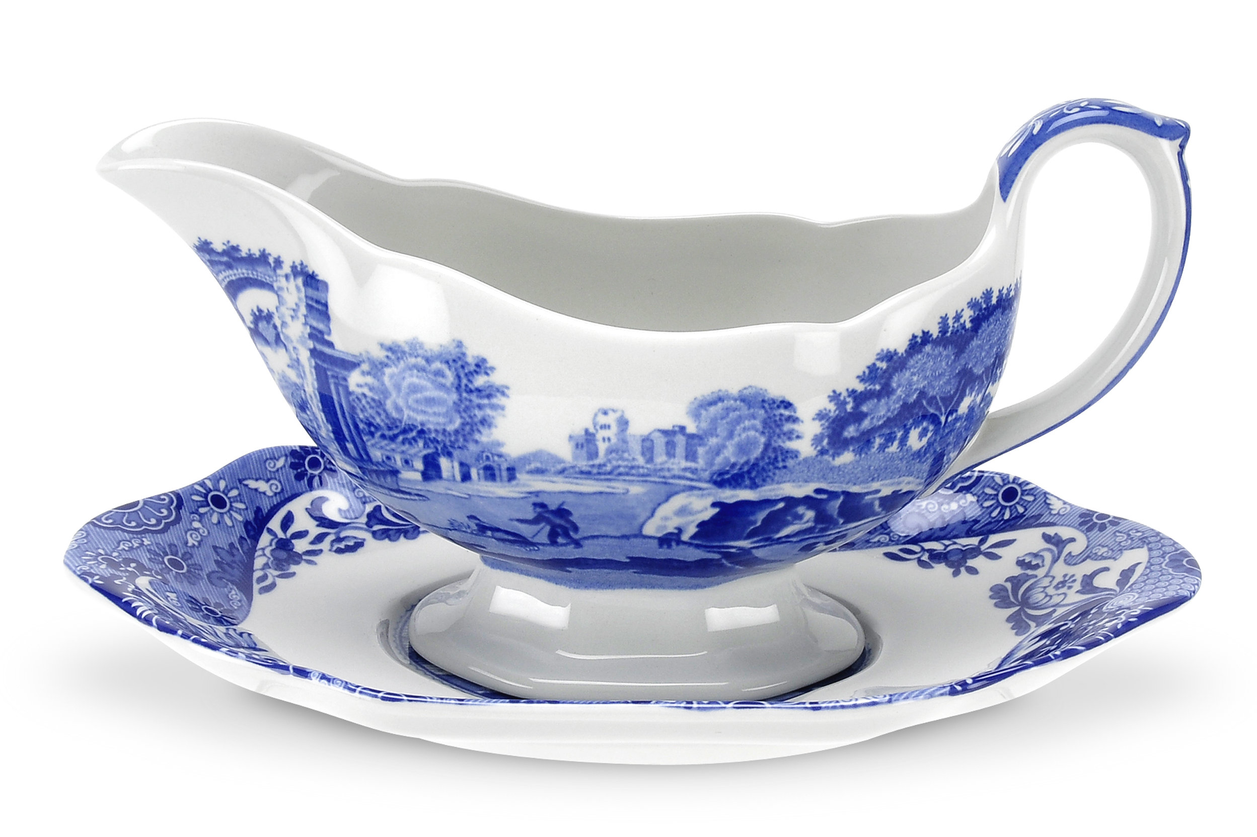 Spode Blue Italian Sauceboat & Stand 9 Oz & Reviews | Wayfair