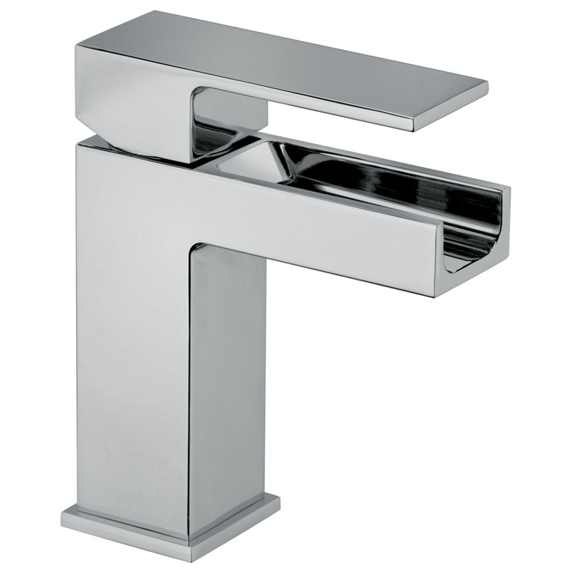 Robinet pour salle de bain en cascade avec ensemble de drain Dax, Chrome