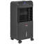 Refroidisseur d'air par évaporation réservoir de 3,2 gallons 60 ventilateur oscillant 3 en 1 refroidisseur de marais portable avec humidificateur 3 modes 3 vitesses avec minuterie 12H pour le bureau à domicile noir