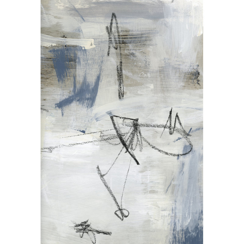 Abstract Map Lines II by Jennifer Paxton Parker - Wrapped Canvas Painting, 46cm H x 30cm W x 3.8cm D