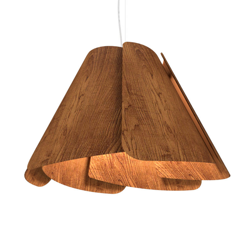 Fuchsia 1 - Light Single Pendant, Imbuia