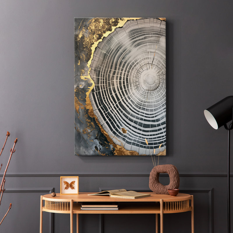 Série ABSTRACT CCL III - Toile tendue avec châssis de qualité supérieure - Prêt à être accroché, H 60 po x l 40 po