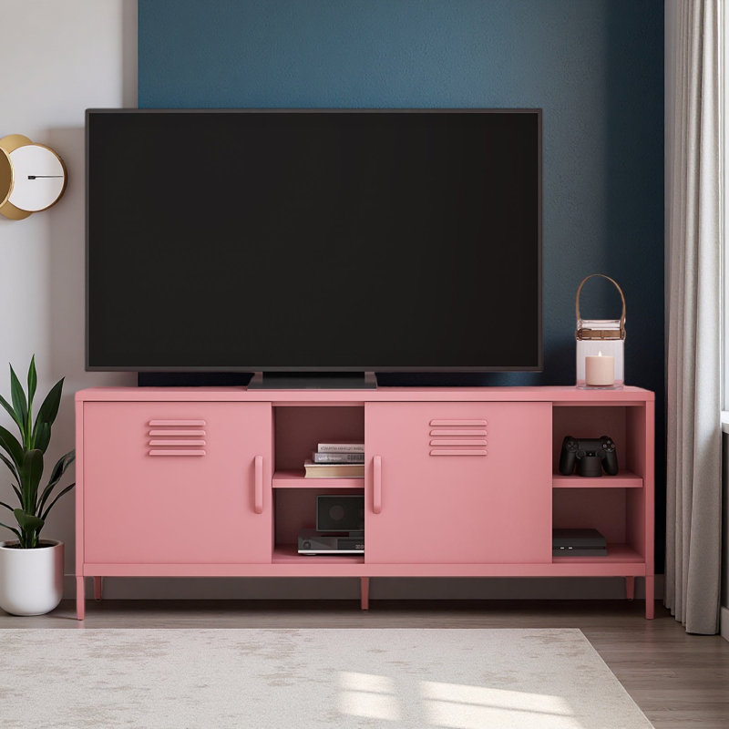 Meuble télé en métal pour téléviseur de 65 po ou moins