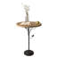 Table d'appoint ronde, petite table d'appoint pour les petits espaces, table basse d'appoint moderne avec pieds en métal pour le salon, la chambre à coucher, les coins et le bureau