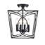 Plafonnier semi-encastré 4 lumières Gracie Oaks Dumais-1340347946