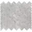 12” x 12” Carrara White Herringbone Mosaic Marble Tile Sheets Polished
