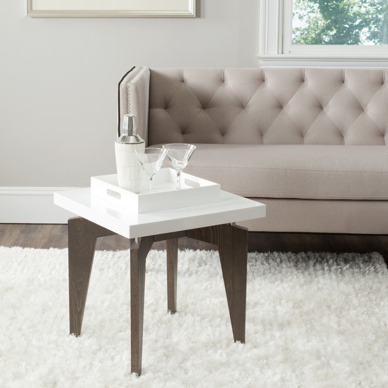 Delray End Table, Dark Brown