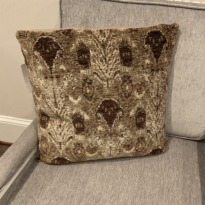 Housse et insert de coussin carré en chenille