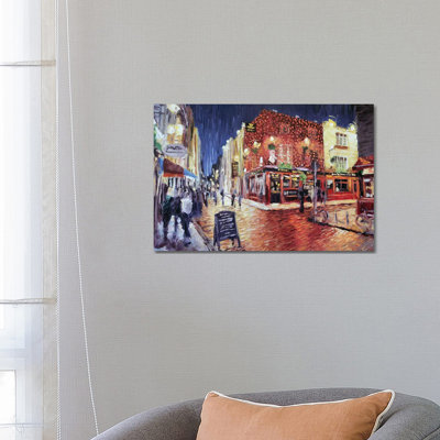 Temple Bar Small by Roger - Wrapped Canvas Painting