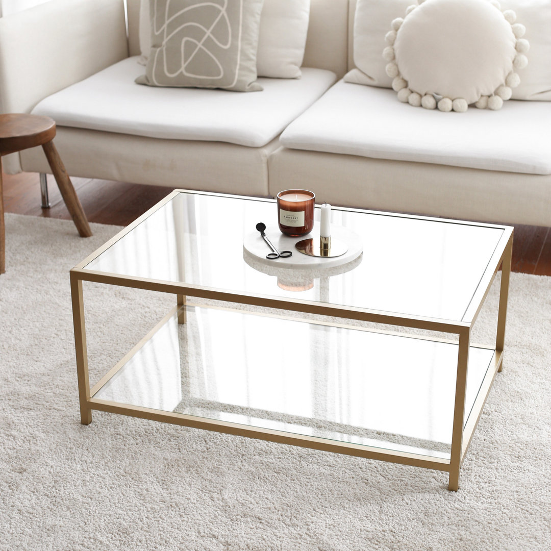 Glass Top Coffee Table East Urban Home