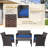 4 - Person Patio Conversation Set with Cushions-797615318