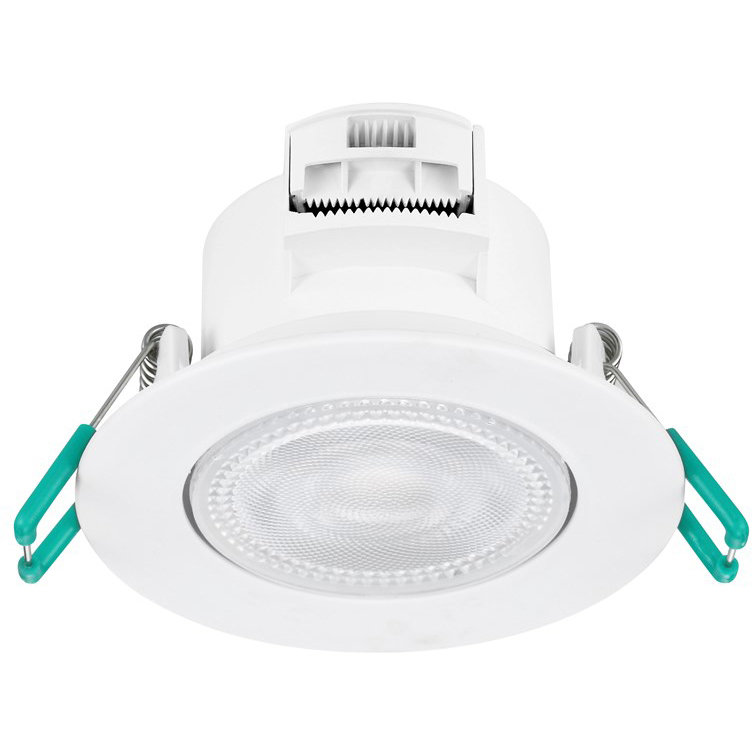 Sylvania SylSpot LED Recessed Spotlight 4.8W 500 Lumens IP44/20 White - Pack of 3, 4000 Kelvins