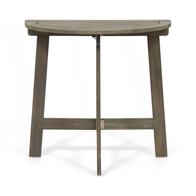 Outdoor Half-Round Folding Bistro Table