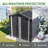 Metal Outdoor Storage Shed 6 X 4 FT Metal Shed With Lockable Door,Waterproof Garden Tool Shed Storage House For Backyard Patio Lawn,Gray