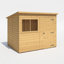 Perugia 8 Ft. W x 6 Ft. D Shiplap Pent Shed-29356117