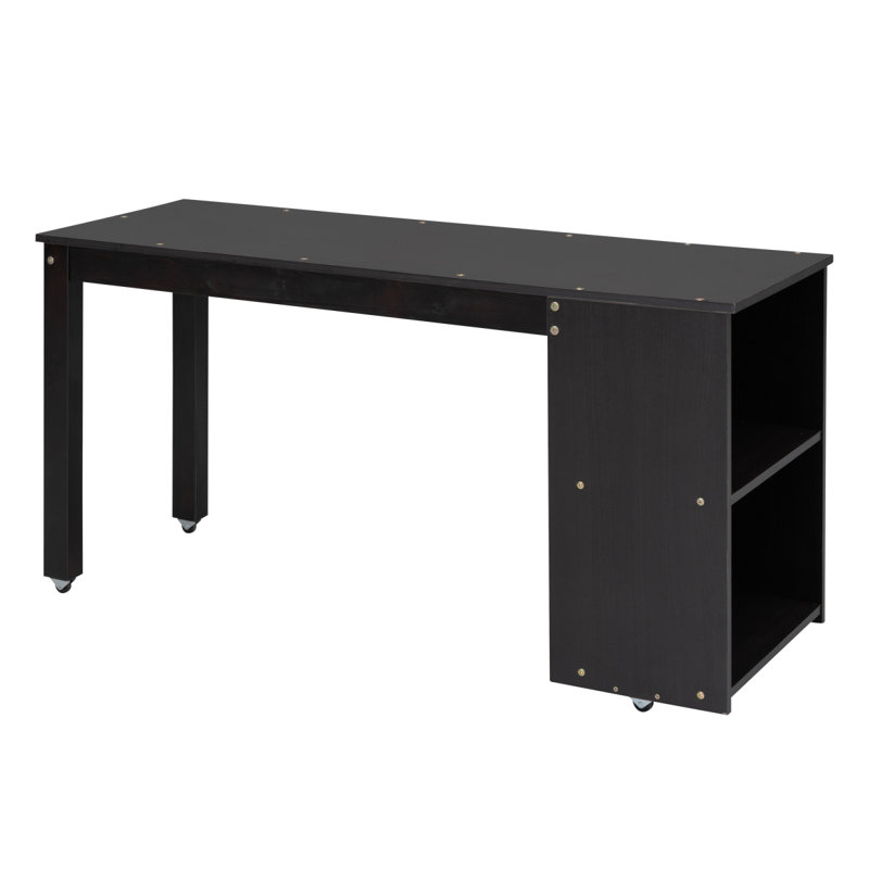 Lit mezzanine avec bureau d'écriture rétractable et tiroirs, Lit simple, Blanc