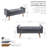 Vendrina Velvet Storage Bench with Rubberwood Legs-1673687653