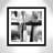 Damiah 'Modern Expressions II Black and White' Framed Print-29363232