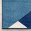 Tapis bleu à motif géométrique de losanges-2141114529