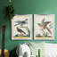 Toile encadrée de qualité supérieure Pastel Birds III - prête à être accrochée