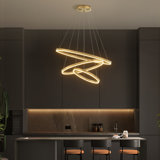 Gullo Hemlon 31.5'' Modern Dimmable Led Geometric Chandelier