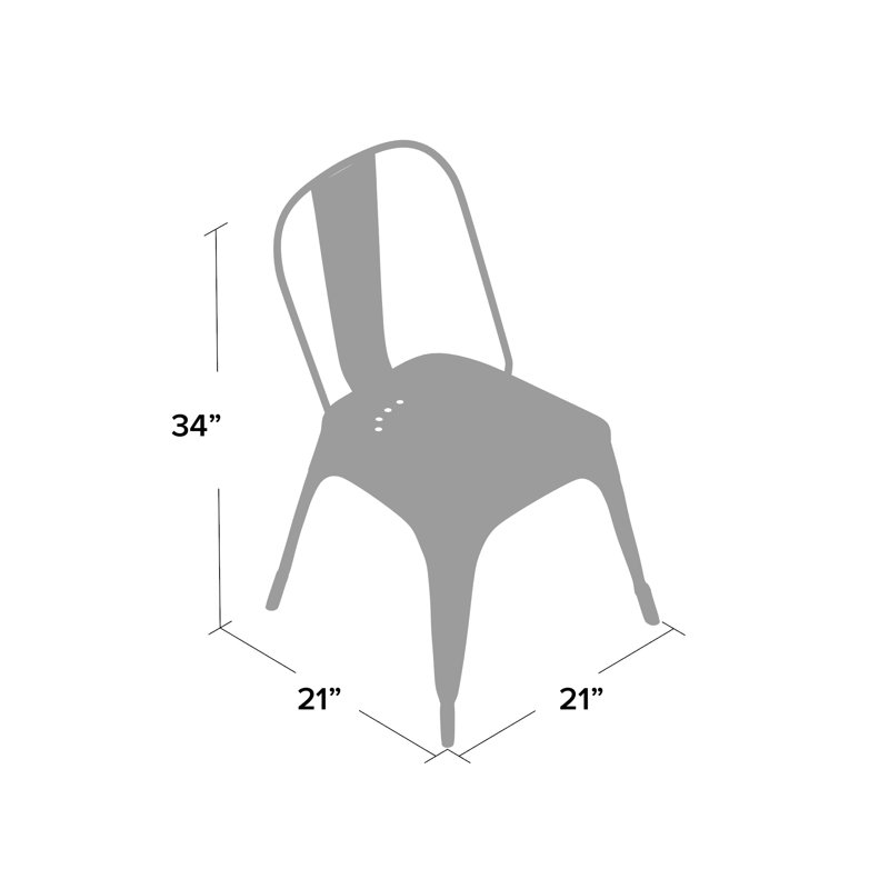 Edmund 17'' H Side Chair, Green