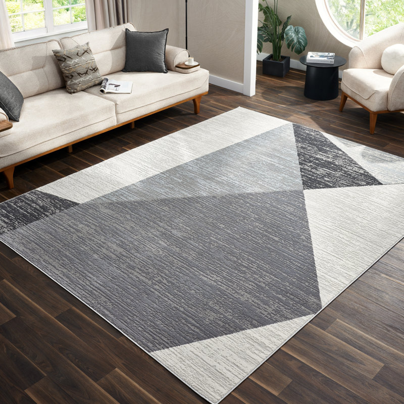 Bunnell Angular Geo Area Rug, Rectangle 5'6"x8'6"