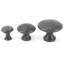 Hammered 30mm Diameter Round Knob-51984521
