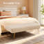 Banc rembourré en velours Chereese-915414883