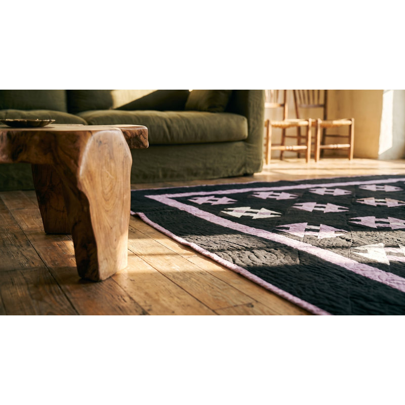 Antique Quilt American Knotted Rug